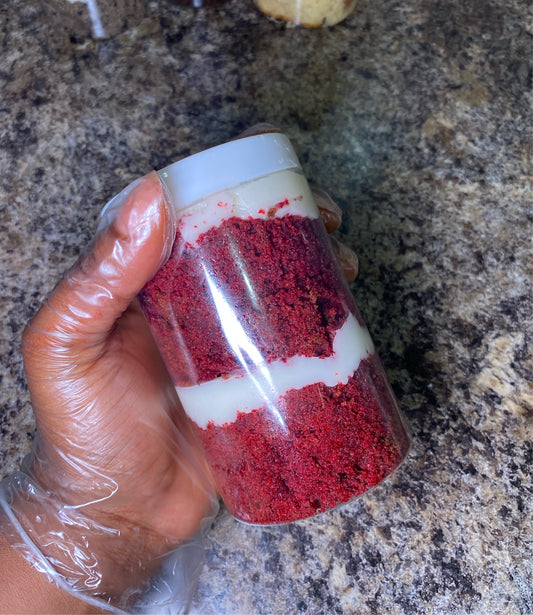 Red Velvet Cake Jar